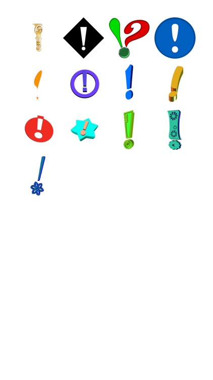 Exclamation Point Sticker Pack