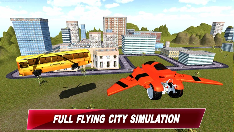 Futuristic Robot Bike Flying Simulator: Mech Fight screenshot-3