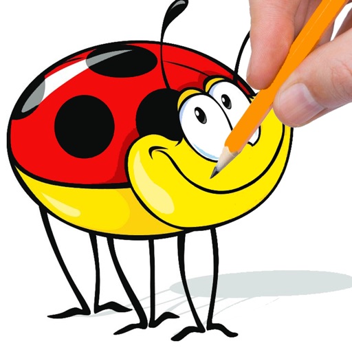 Free Ladybug Coloring Book Game Educational Icon