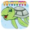 Turtle Coloring Book Game For Children