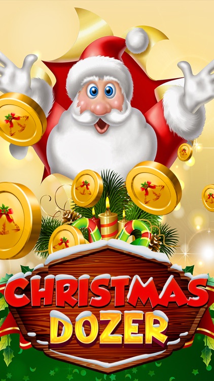 Golden Coin Dozer Pusher Machine :Christmas Casino screenshot-3