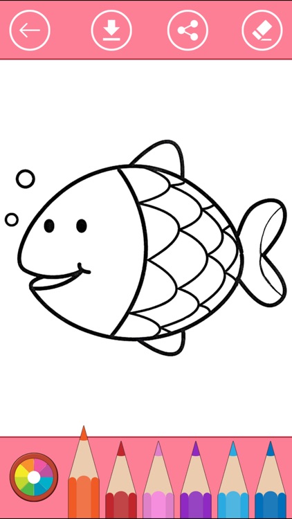 Fish Coloring Book: Color & Draw Sea Animals screenshot-3