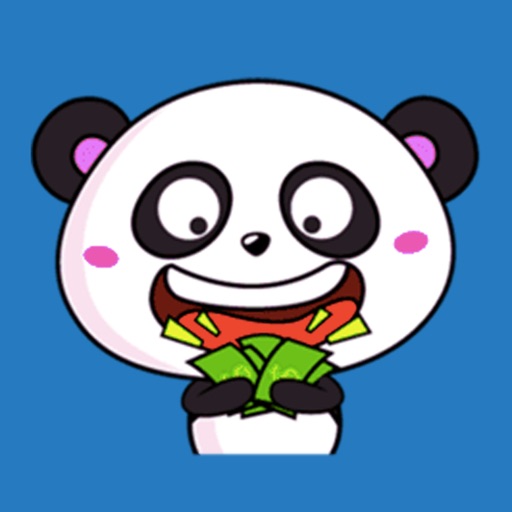 Panda Head Stickers icon