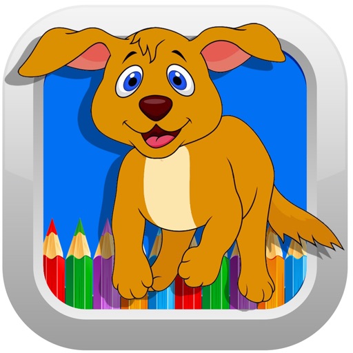 Dog Coloring Drawing Pages For Kids Education