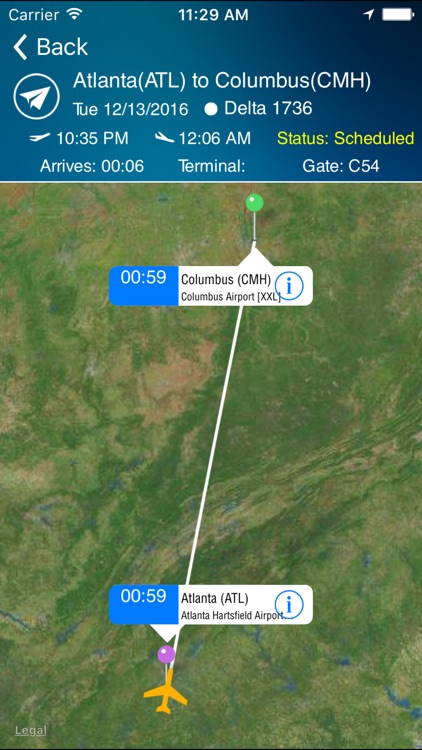 Columbus Airport (CMH) + Flight Tracker