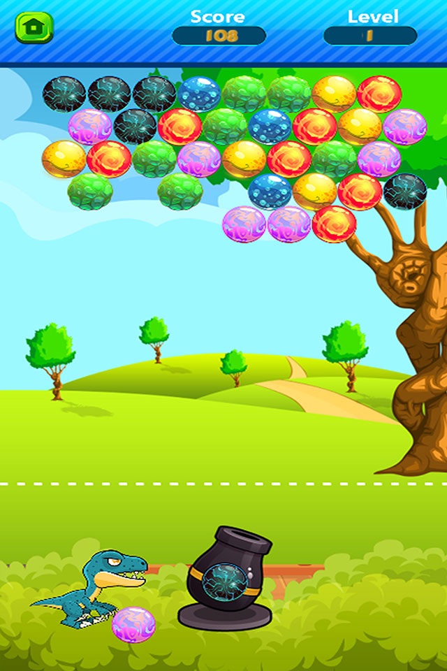 Dinosaur Shooting Games Dino Eggs Bubble Shooter screenshot 2
