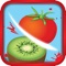 Slice fruits and vegetables like a fruit ninja and avoid falling bombs