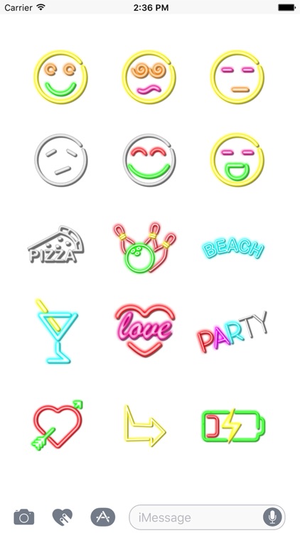 Neon Animated Stickers