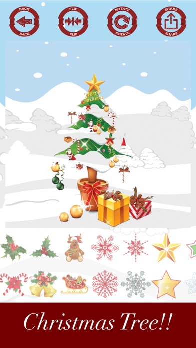 How to cancel & delete Decorate and create Christmas tree with stickers from iphone & ipad 4