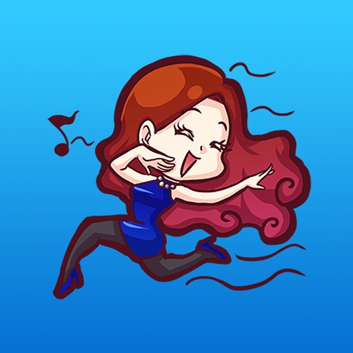 Selena Red Hair Girl Inlove Sticker Icon