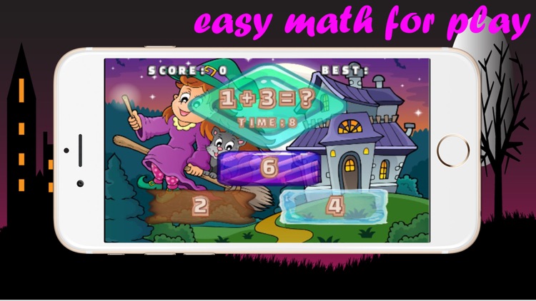 Witch math games for kids easy math solving screenshot-3