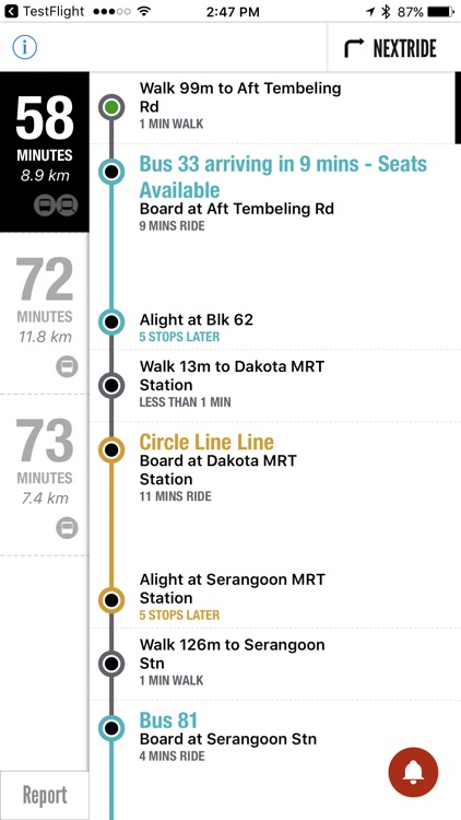 singapore journey planner app