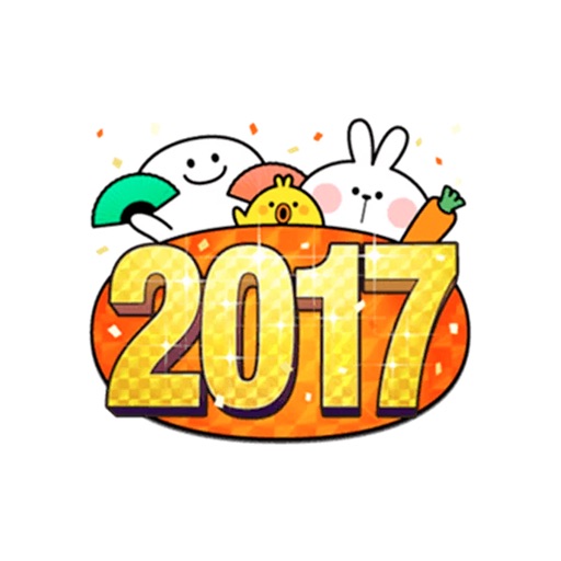 Rabbit & Friends - Happy New Year, welcome 2017 icon