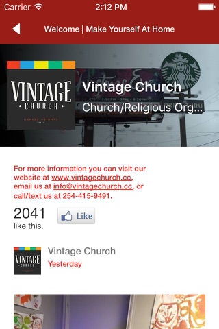 Vintage Church Texas screenshot 4