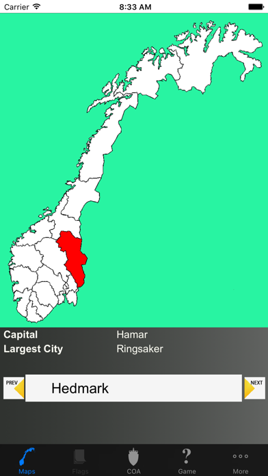 How to cancel & delete Norway County Maps and Capitals from iphone & ipad 1