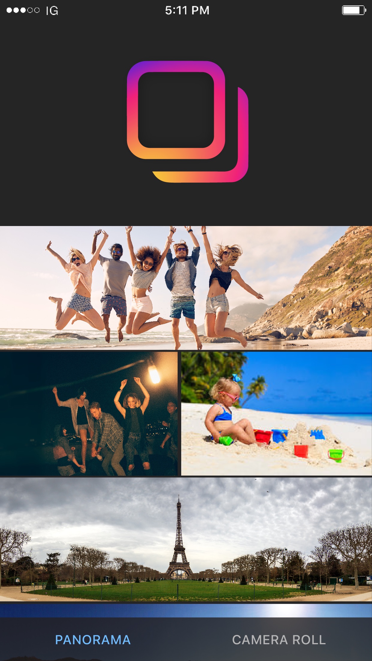 Screenshot do app Swipeable Panorama