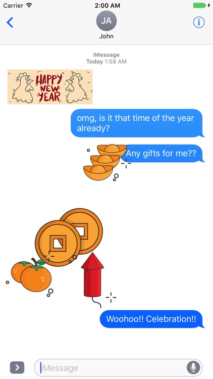 Animated Chinese New Year Stickers for iMessage