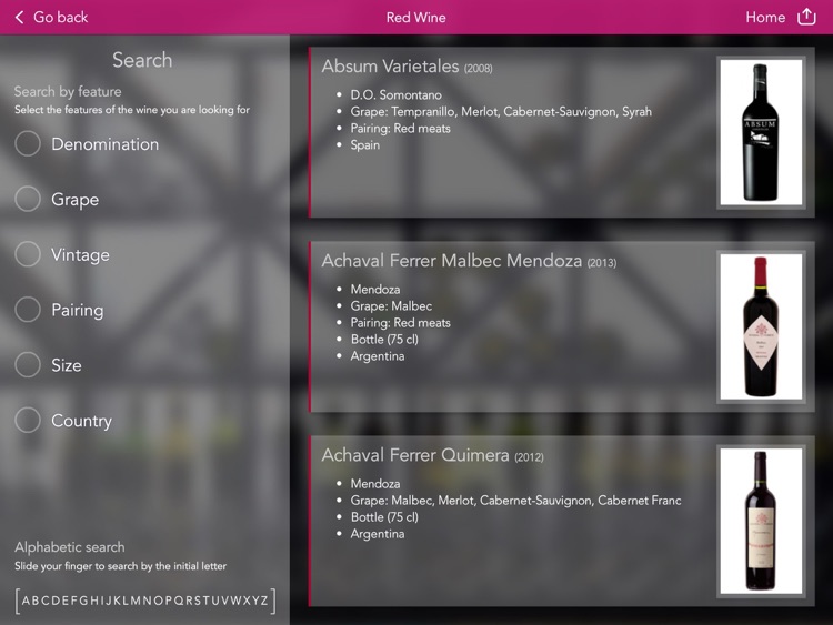 Vinipad Wine List & Food Menu