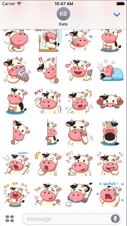 Momo Cow Sticker