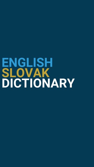 English : Slovak Dictionary