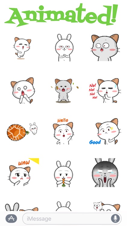Kitty And Rabbit Animated