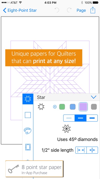 QuiltPaper - Graph paper for Quilters screenshot-4