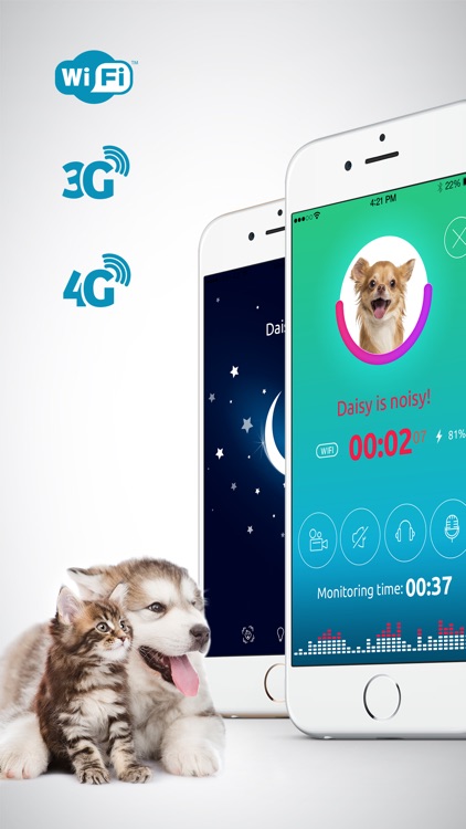 Dog Monitor: Pet Watcher & Sitter Cam, WiFi,LTE,3G