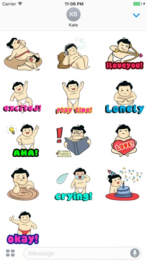 Sumo Dad And Son English Stickers(圖3)-速報App