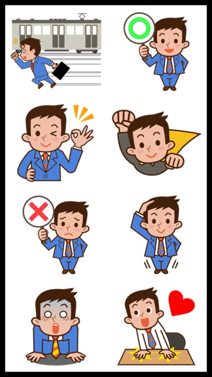 Office Man Stickers