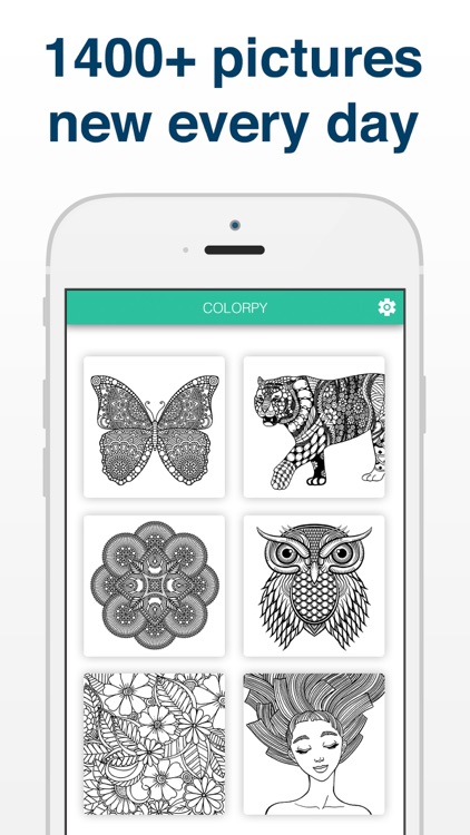 Adult Coloring Book Antistress - Color Therapy App