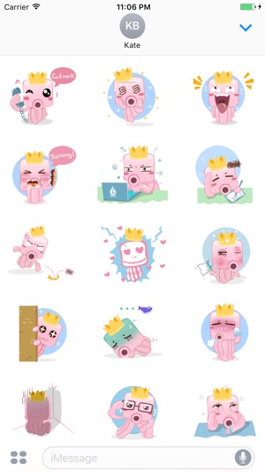 Albert The Sweet Octopus Stickers(圖2)-速報App