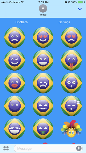 Brazil Emoji Stickers(圖5)-速報App