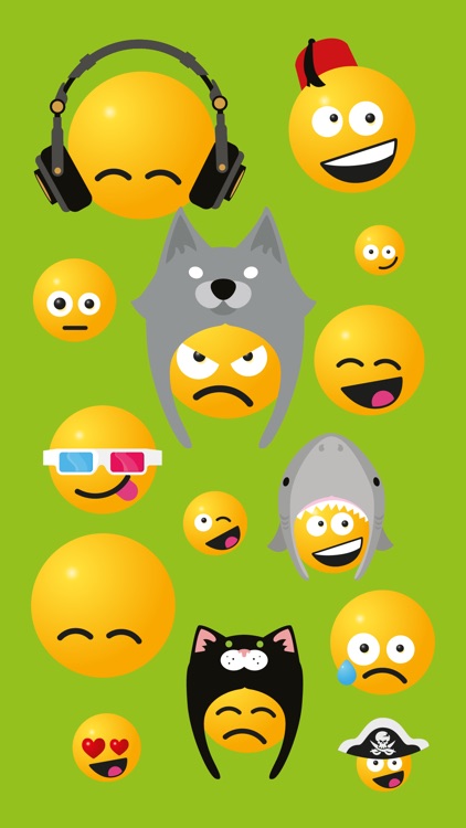 Smileys in Hats Sticker Pack