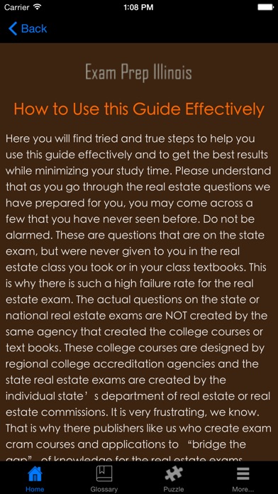 Examprepil Illinois Real Estate Agent Exam Prep review screenshots
