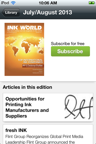 Screenshot of Ink World Magazine