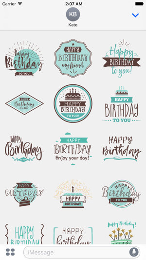 Wishing you a Happy Birthday Stickers for iMessage(圖2)-速報App