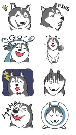 Funny Husky Stickers(圖3)-速報App