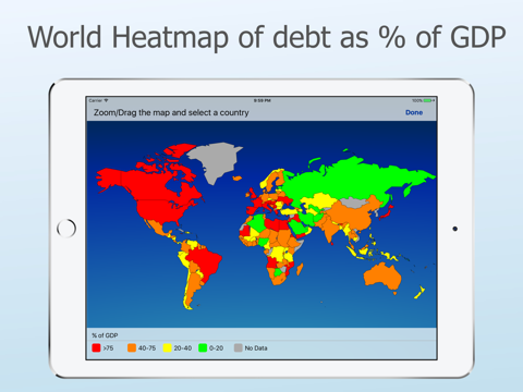 Debt Clock - USA, World Countries National debt screenshot 2