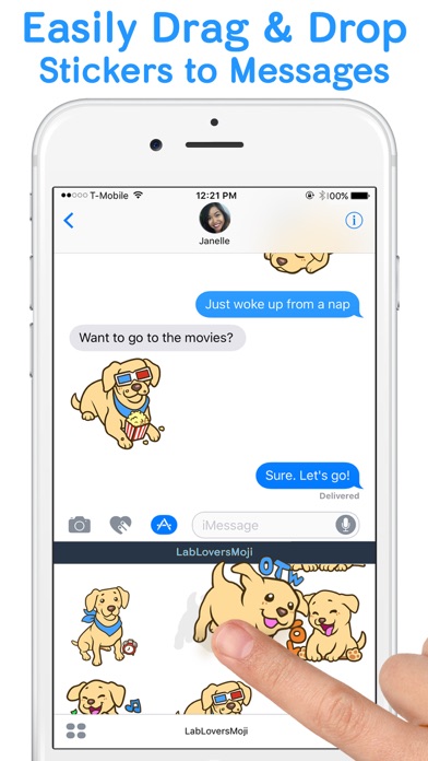 How to cancel & delete LabLoversMoji - Labrador Retriever Emoji Stickers from iphone & ipad 3