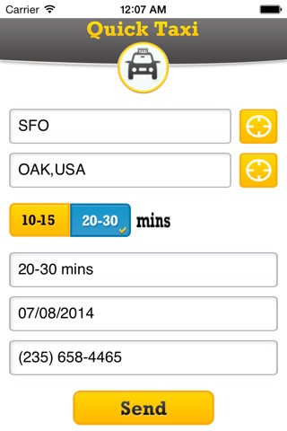 Taxi Cab - SF Bay Area Taxi Booking App screenshot 3