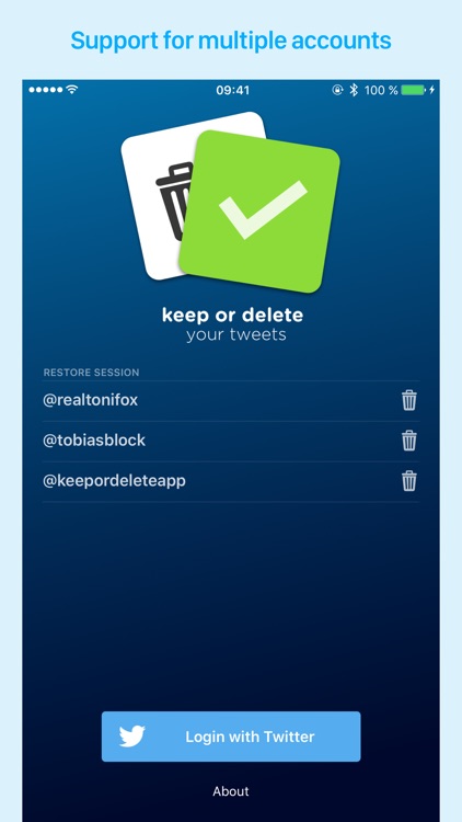 Keep Or Delete - clean up your old tweets
