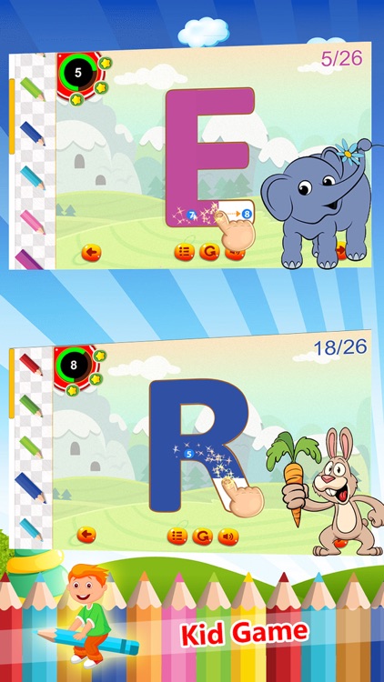 ABC Alphabet Learning and Handwriting Letters Game