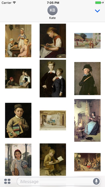 Albert Anker Artworks Stickers