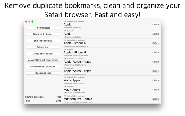 ‎BookmarkApp Screenshot