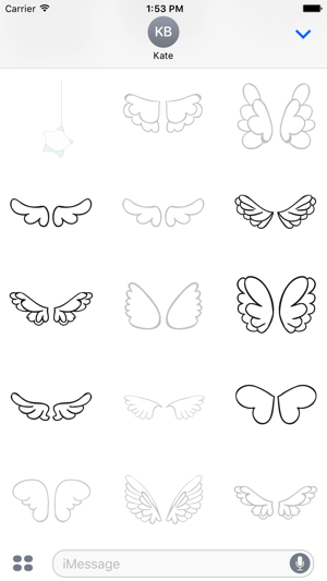 Animated Cute Angel Wing Stickers(圖4)-速報App