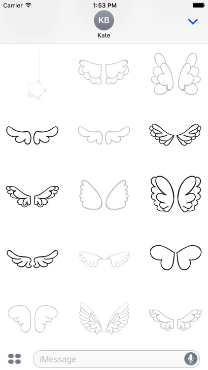 Animated Cute Angel Wing Stickers screenshot-3