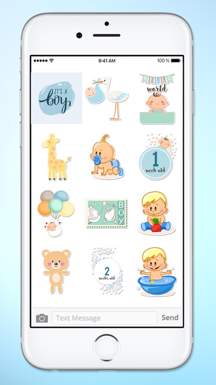 Its A Boy New Baby Sticker Pack