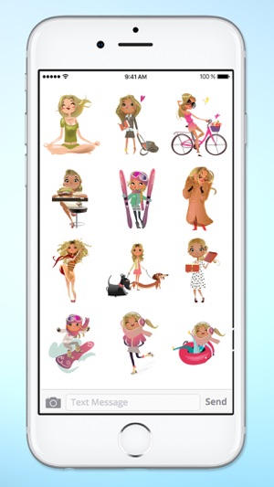 Daily Life Active Girl Sticker Pack(圖3)-速報App