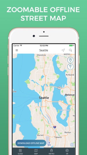 Seattle Travel Guide with Offline Street Map(圖3)-速報App