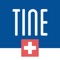 Tine Health app allows you to log in with your corporate email address and scan Tine Health tags